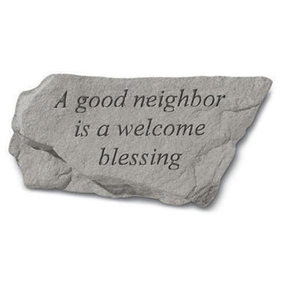 Berry Kay - Inc. A Good Neighbor Is A Welcome Blessing - Garden Accent - 6 Inches x 3 Inches 75920 - main